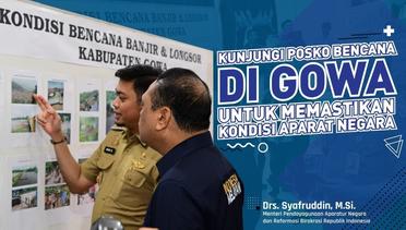Menteri PANRB Syafruddin Kunjungi Posko Bencana Kabupaten Gowa