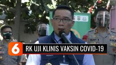 Ridwan Kamil Jalani Tahap Awal Uji Klinis Vaksin Covid-19 SINOVAC Buatan Cina
