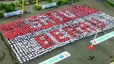 VIDEO: Gerakan Anti-Narkoba 2.000 Pelajar Berau Toreh Rekor MURI