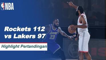 Match Highlight | Houston Rockets 112 vs 97 Los Angeles Lakers | NBA Playoff Season 2019/20
