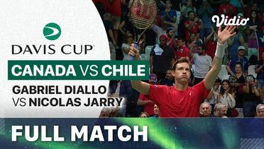 Full Match | Canada (Gabriel Diallo) vs Chile (Nicolas Jarry) | Davis Cup 2023