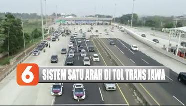Perhatian! Sistem Satu Arah dari Jakarta di Tol Trans Jawa Diberlakukan - Liputan 6 Siang