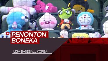 Bikin Gemes,Ratusan Boneka Karakter Jadi Penonton di Liga Baseball Korea Selatan