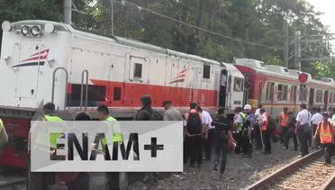 ENAM PLUS: KRL Commuter Line Anjlok Perjalanan KA Gunakan Satu Jalur