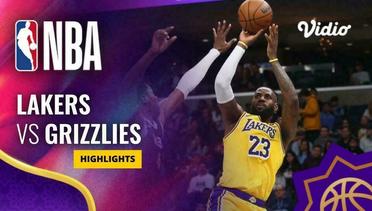 LA Lakers vs Memphis Grizzlies - Highlights | NBA Regular Season 2023/24