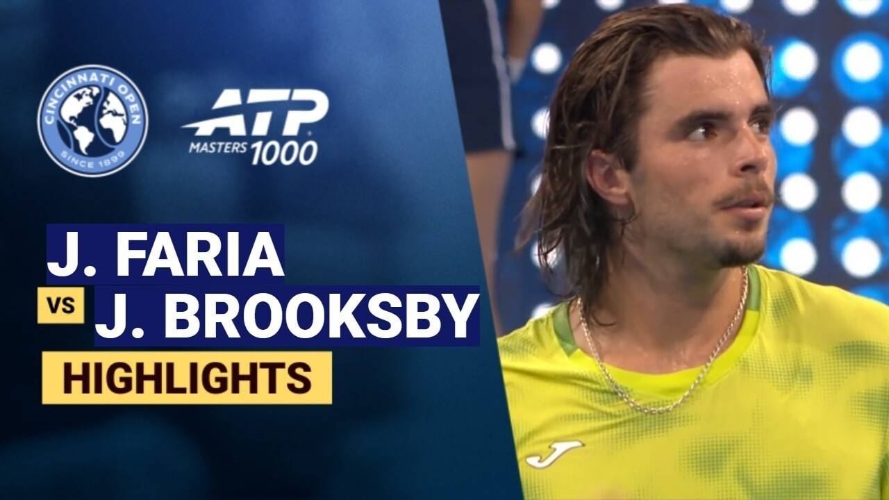 Jaime Faria vs Jenson Brooksby - Round 1 (Grandstand) | ATP 1000: Cincinnati Open 2026