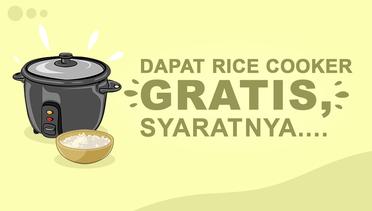 Catat! 6 Syarat Dapat Rice Cooker Gratis dari Pemerintah - INFOGRAFIS