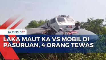 Laka Maut KA Pandalungan Vs Mobil di Pasuruan, Polisi: Sopir Lalai