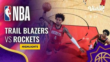 Portland Trail Blazers vs Houston Rockets - Highlights | NBA Regular Season 2023/24