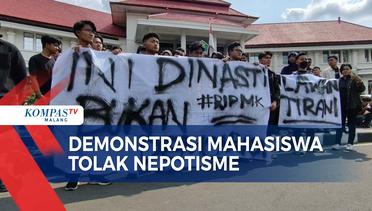 Tolak Nepotisme, Mahasiswa di Malang Turun ke Jalan