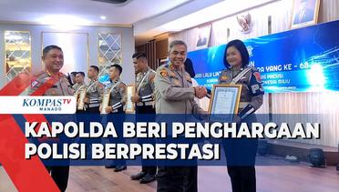 Berprestasi Dalam Tugas, Kapolda Sulut Beri Penghargaan Pada Sejumlah Anggota Polisi
