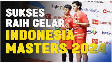 Selebrasi Leo Rolly Carnando/Daniel Marthin Usai Juarai Indonesia Masters 2024