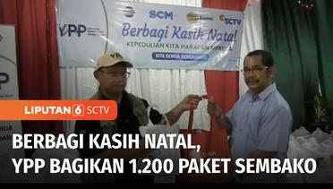 YPP Berbagi Kasih Natal, Serahkan 1.200 Paket Sembako ke Jemaat Gereja | Liputan 6