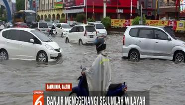 Banjir Rendam Pusat Arus Lalu Lintas di Samarinda - Liputan 6 Pagi