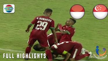 Indonesia (4) vs (0) Singapura - Full Highlight | AFF U-19 Championship