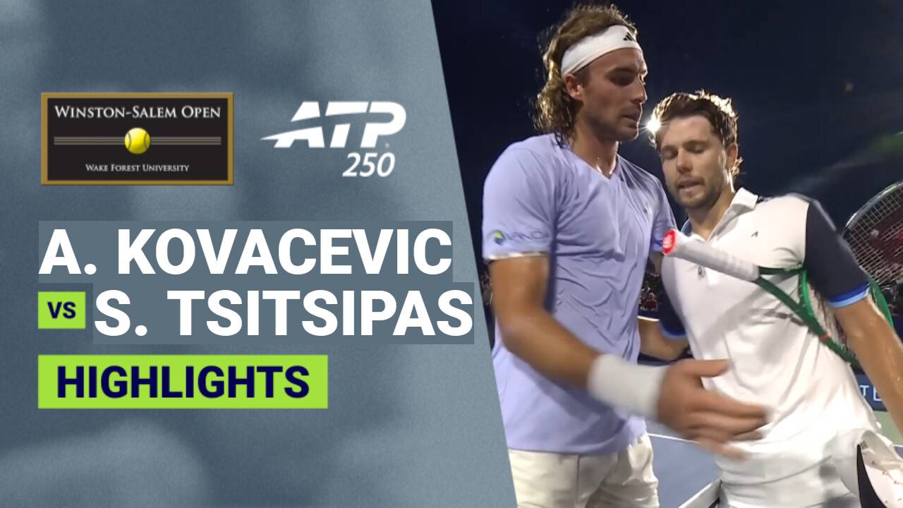Aleksandar Kovacevic vs Stefanos Tsitsipas - Round 3 | ATP 250: Winston-Salem Open 2026