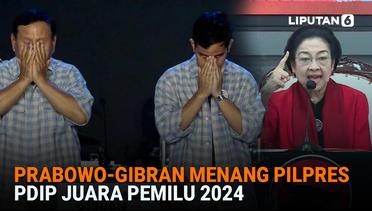 Prabowo-Gibran Menang Pilpres, PDIP Juara Pemilu 2024