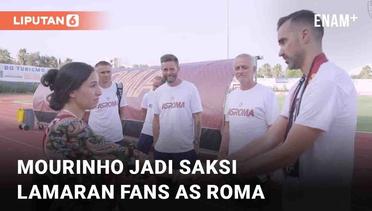 Momen Jose Mourinho Jadi Saksi Fans AS Roma Lamar Kekasih