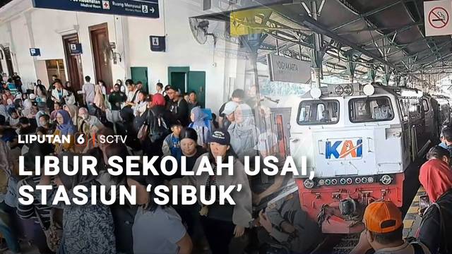 Libur Sekolah Usai, Stasiun 'Sibuk' | Liputan 6
