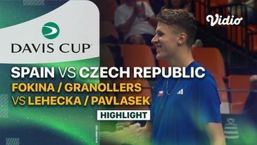 Highlights | Spain (Alejandro Fokina/Marcel Pujol Granollers) vs Czech Republic (Jiri Lehecka/ Adam Pavlasek) | Davis Cup 2023