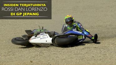 Insiden Terjatuhnya Rossi dan Lorenzo di MotoGP Jepang