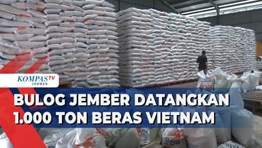 Jelang Ramadhan, Bulog Jember Datangkan 1.000 Ton Beras Impor Dari Vietnam