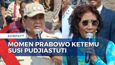 Menhan Prabowo Disambut Susi Pudjiastuti saat Beri Bantuan Mesin Perahu ke Nelayan di Pangandaran!