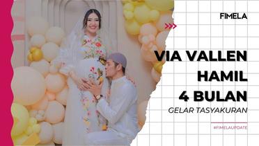 Potret Bahagia Via Vallen dan Cherva Yolanda gelar Acara Tasyakuran 4 Bulan Kehamilan