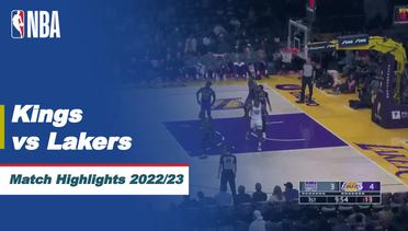 Match Highlight | Sacramento Kings vs Los Angeles Lakers | NBA Regular Season 2022/23