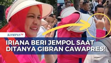 Ditanya soal Gibran Rakabuming Raka Jadi Cawapres, Ibu Negara Iriana Jokowi Acungkan Jempol!