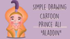 Menggambar Kartun Prince Ali "Aladdin"