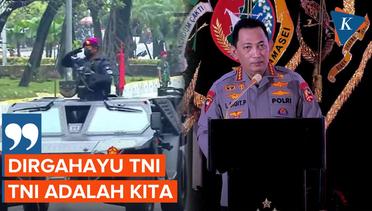 Ucapan Selamat Hari TNI dari Kapolri Listyo Sigit