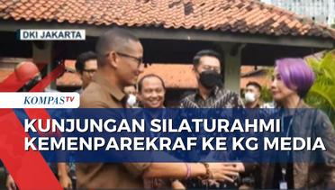 Kunjungi KG Media, Sandiaga Uno Pererat Silaturahmi Hingga Beri Selamat pada KompasTV!