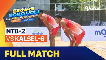 Full Match | Putra:  NTB-2 vs Kalsel-6 | Sirkuit Voli Pantai Nasional Seri III 2022