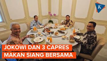 Jokowi Menjamu 3 Capres Makan Siang di Istana