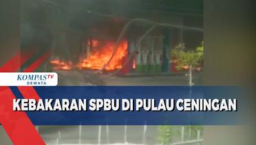 Kebakaran SPBU Di Pulau Ceningan