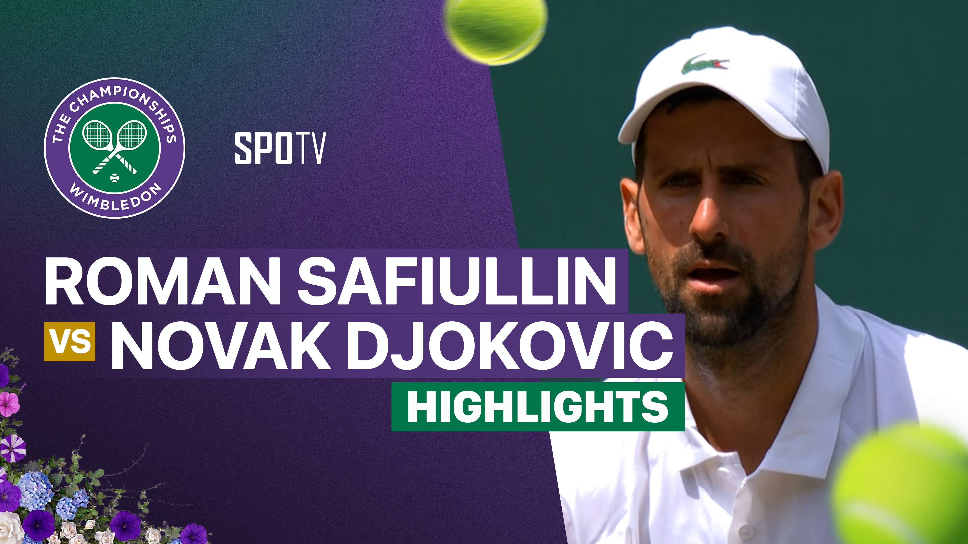 Roman Safiullin vs Novak Djokovic - Gentlemen's Singles Fourth Round | Wimbledon 2026