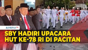 SBY Bersama AHY dan Ibas Hadiri Upacara HUT ke-78 RI di Pacitan