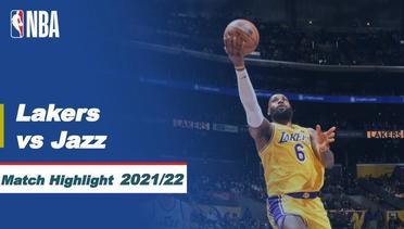 Match Highlight | Los Angeles Lakers vs Utah Jazz | NBA Regular Season 2021/22