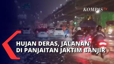 Hujan Deras Guyur Jakarta, Akibatkan Jalan di Panjaitan Jakarta Timur Terendam Banjir