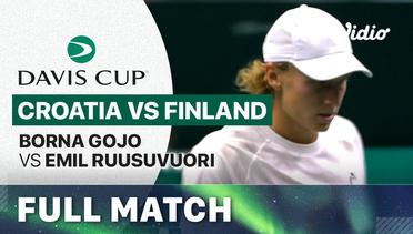 Full Match | Croatia (Borna Gojo) vs Finland (Emil Ruusuvuori) | Davis Cup 2023