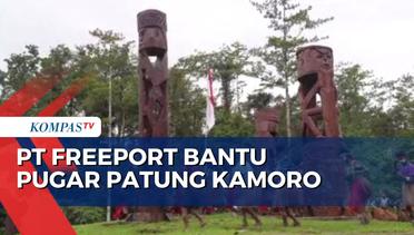 PT Freeport Bantu Pugar Empat Patung Suku Kamoro Papua