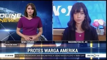 Laporan Langsung VOA untuk Metro TV: Protes Warga Amerika