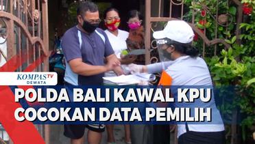 Polda Bali Kawal KPU Cocokan Data Pemilih