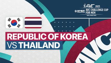 Full Match | Republic of Korea vs Thailand | AVC Challenge Cup for Men 2023