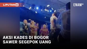Viral! Kades di Bogor Sawer Segepok Uang ke Biduan Dangdut
