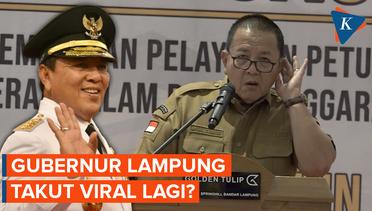 Takut Viral Lagi, Gubernur Lampung Minta Wartawan Hapus Video Liputan