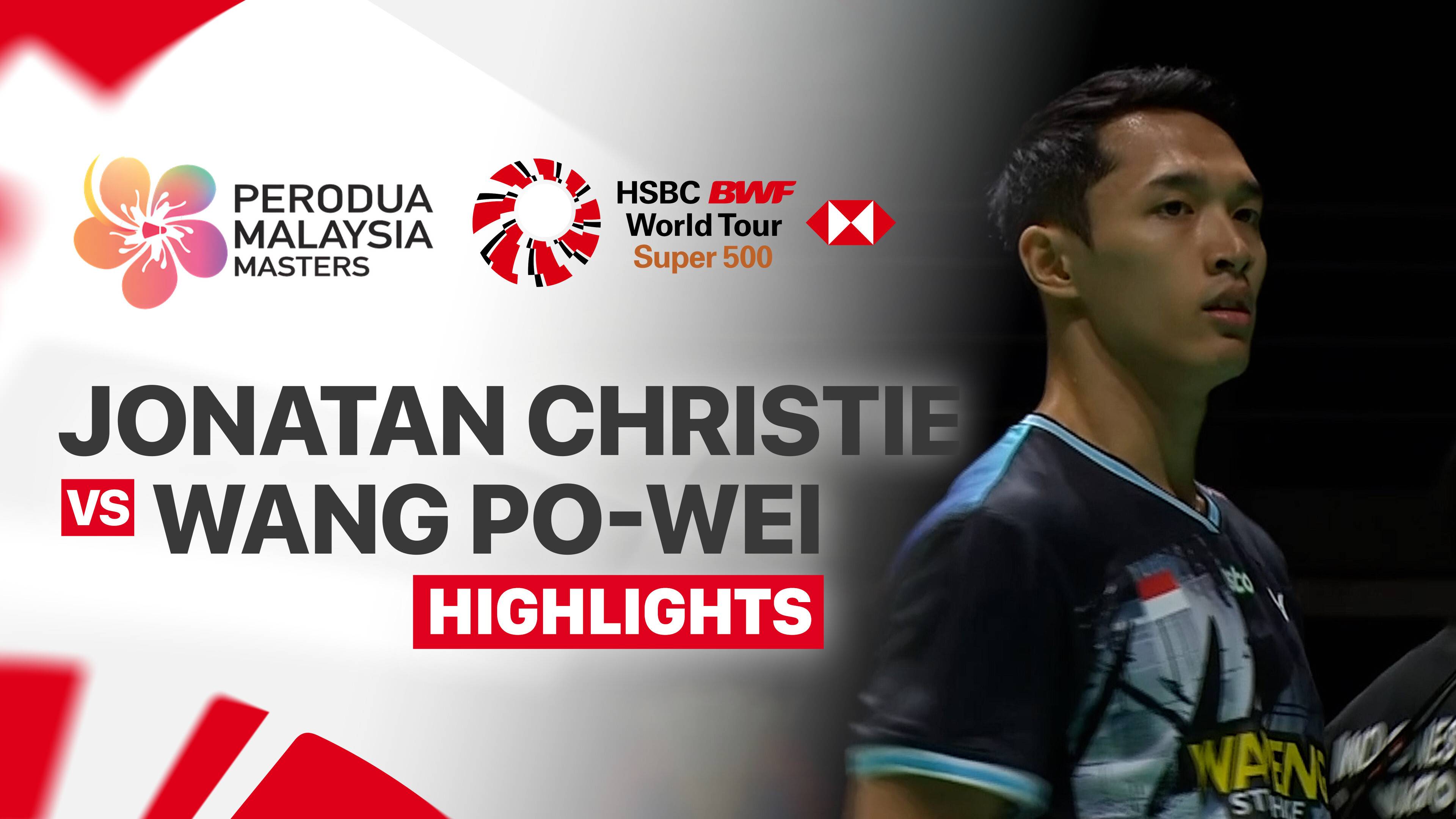 Jonatan Christie (INA) vs Wang Po-Wei (TPE) - Men's Singles Round of 16 | PERODUA Malaysia Masters 2026
