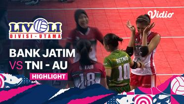 Highlights | Final Putri: Bank Jatim vs TNI - AU | Livoli Divisi Utama 2022