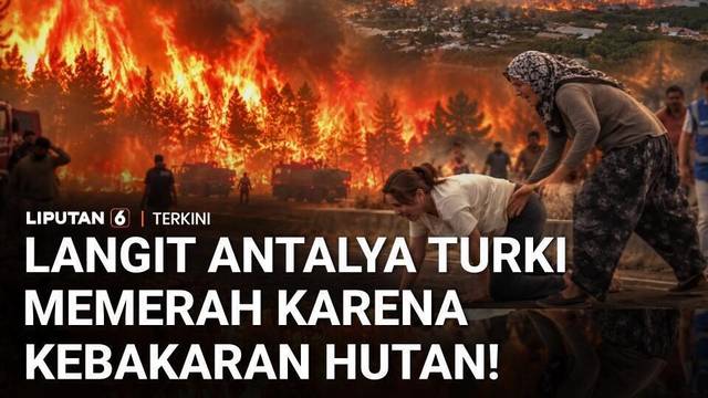 Kebakaran Hutan Hanguskan Wilayah Turki, Langit Antalya Memerah | Liputan 6